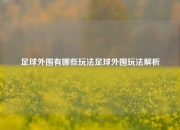 足球外围有哪些玩法足球外围玩法解析